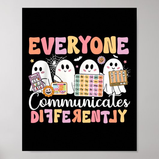 Spraaktherapie Iedereen communiceert anders ha Poster (Voorkant)