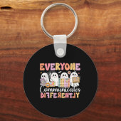 Spraaktherapie Iedereen communiceert anders ha Sleutelhanger (Voorkant)