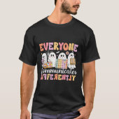 Spraaktherapie Iedereen communiceert anders ha T-shirt (Voorkant)