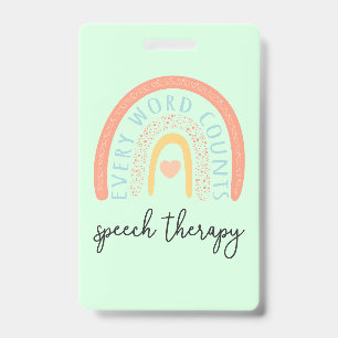 Spraaktherapie II - Elk Woord Telt Badge