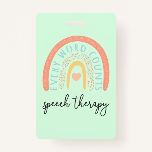 Spraaktherapie II - Elk woord telt Badge (Voorkant)