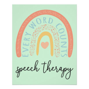 Spraaktherapie II - Elk woord telt Perfect Poster
