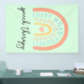 Spraaktherapie II - Elk woord telt Spandoek (Beurs)