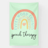 Spraaktherapie II - Elk woord telt Spandoek (Verticaal)