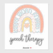 Spraaktherapie II - Elk woord telt Sticker (Vel)