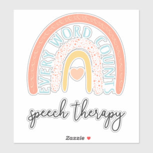 Spraaktherapie II - Elk woord telt Sticker