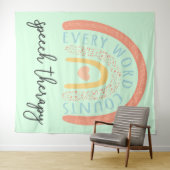 Spraaktherapie II - Elk woord telt Wandkleed (In Situ (horizontaal))