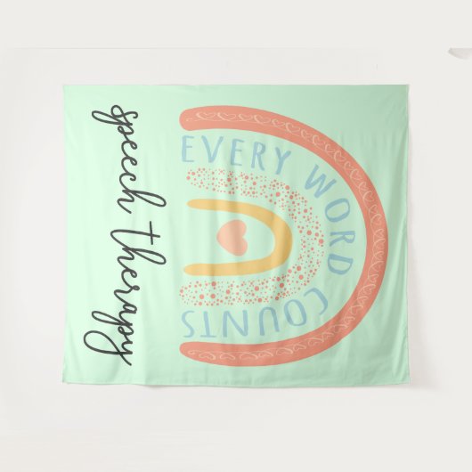 Spraaktherapie II - Elk woord telt Wandkleed (Voorkant (horizontaal))