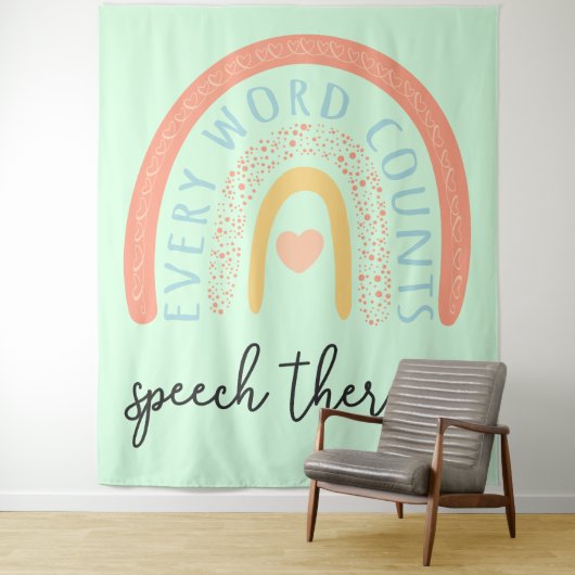 Spraaktherapie II - Elk woord telt Wandkleed (In situ)