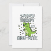 Spraaktherapie is dino-maatige Therapistische pun  Bedankkaart (Voorkant)