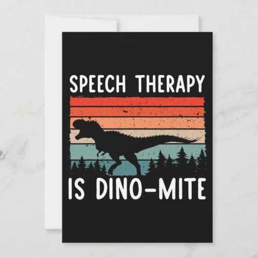 spraaktherapie is dinoMite Speech Language Patholo Kaart (Voorkant)