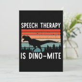 spraaktherapie is dinoMite Speech Language Patholo Kaart (Staand voorkant)