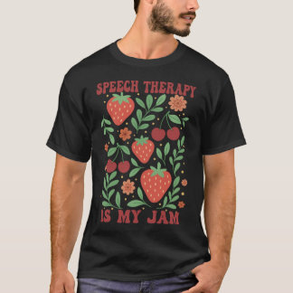 Spraaktherapie Is Mijn Jam Boho Bloemrijke Spraak  T-shirt