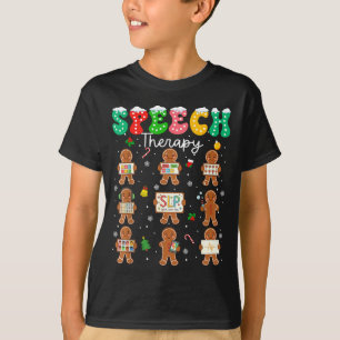 Spraaktherapie Kerst Slp Therapie Koekjes Ginge T-shirt