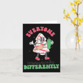 Spraaktherapie Kerstmis Iedereen Communiceren Diff Kaart (Gele Bloem)