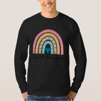 Spraaktherapie Mooie Regenboog Spraak Taal Patholo T-shirt