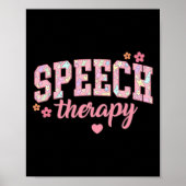 Spraaktherapie Pasen Communicatie Therapeut SLP Poster (Voorkant)