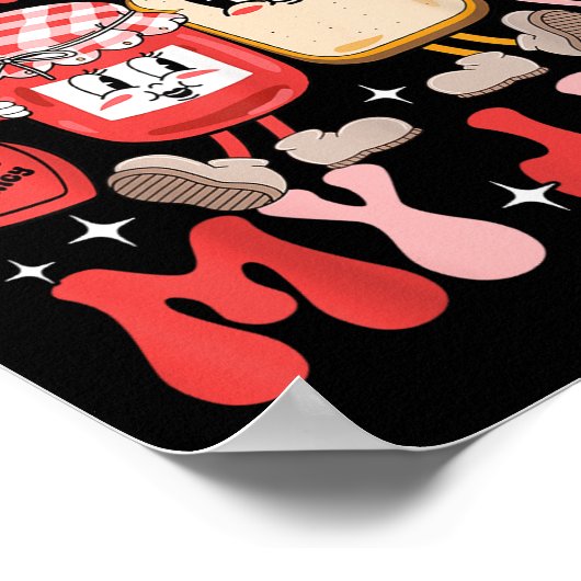 Spraaktherapie Pathologie is mijn JAM Snoep Heart  Poster (Hoek)