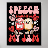 Spraaktherapie Pathologie is mijn JAM Snoep Heart  Poster (Voorkant)