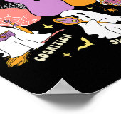 Spraaktherapie Spooky SLP Halloween Schattigee gee Poster (Hoek)