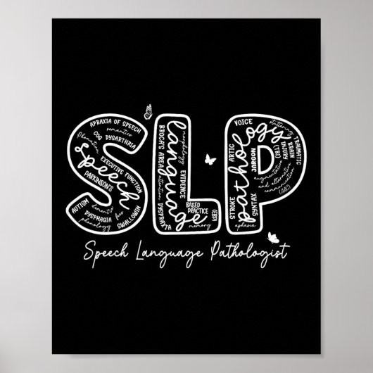 Spraaktherapie Spraak-taalpatholoog Therapi Poster (Voorkant)