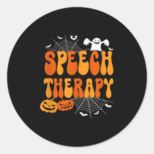 Spraaktherapie Spraak Therast Spraakpathologie Hal Ronde Sticker