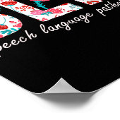 Spraaktherapie Spraaktaalpathologie Retro DAI Poster (Hoek)