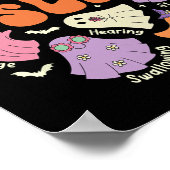Spraaktherapie Spraaktaalpatholoog Hallowe Poster (Hoek)
