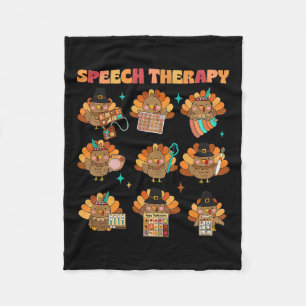 Spraaktherapie Turkije SLP logopedist Herfst Th Fleece Deken