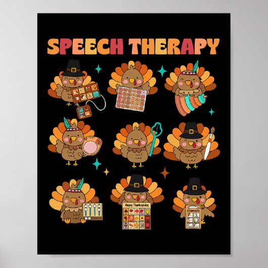 Spraaktherapie Turkije SLP logopedist Herfst Th Poster (Voorkant)