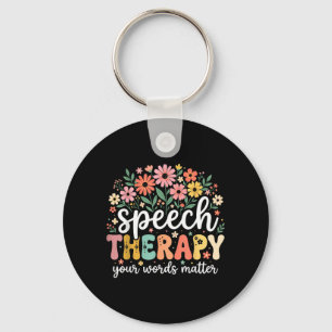 Spraaktherapie Woorden Taalpatholoog Bloemrijk Sleutelhanger