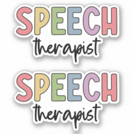Spraaktherapist Spraakpatholoog Sticker