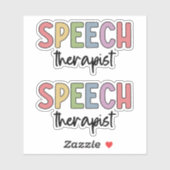 Spraaktherapist Spraakpatholoog Sticker (Vel)