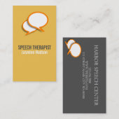 SpraakTherapistische adviescentrum Visitekaartje (Voorkant / Achterkant)
