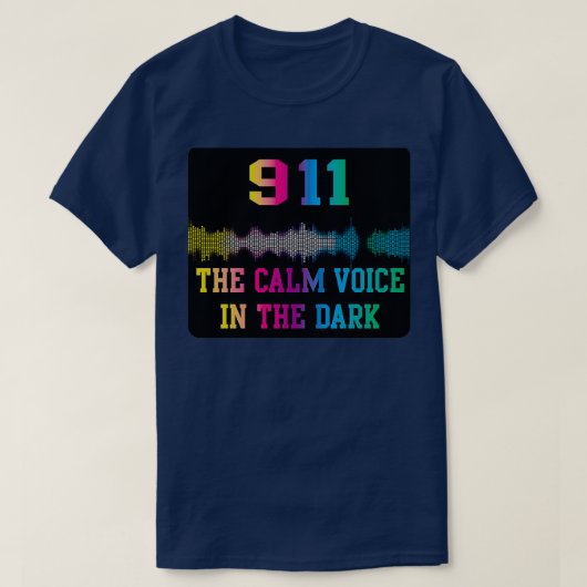 Spraakverzender De kalme stem in de donkere 911 Ra T-shirt (Design voorkant)