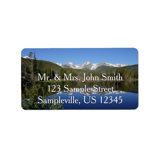 Sprague Lake I in Rocky Mountain National Park Etiket (Voorkant)