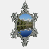 Sprague Lake I in Rocky Mountain National Park Tin Sneeuwvlok Ornament (Links)