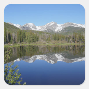 Sprague Lake I in Rocky Mountain National Park Vierkante Sticker