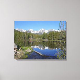 Sprague Lake II in Rocky Mountain National Park Canvas Afdruk