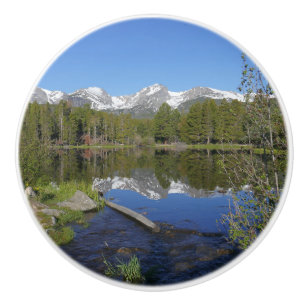 Sprague Lake II in Rocky Mountain National Park Keramische Knop