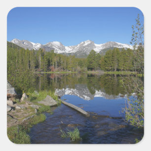 Sprague Lake II in Rocky Mountain National Park Vierkante Sticker