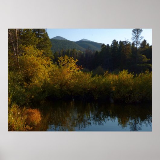 Sprague Lake in de herfst Poster (Voorkant)