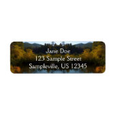 Sprague Lake in Herfst Etiket (Voorkant)