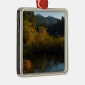 Sprague Lake in Herfst Metalen Ornament (Rechts)