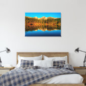 Sprague Lake Ochtend Gouden Uur, Zomerzonnewende Canvas Afdruk (Insitu (Slaapkamer))