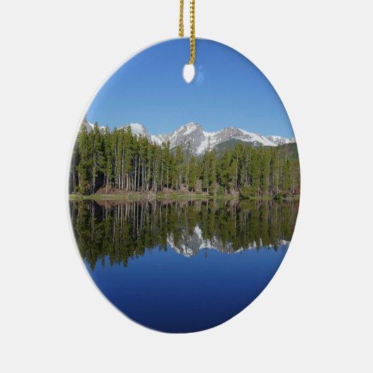 Sprague Lake Reflectie Keramisch Ornament (Rechts)