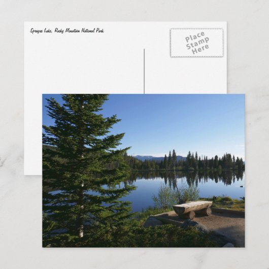 Sprague Lake Uitzicht Briefkaart (Voorkant / Achterkant)