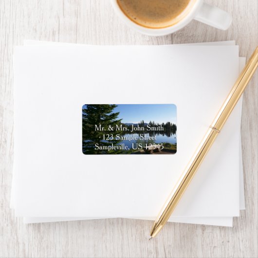 Sprague Lake Uitzicht Etiket (Insitu)