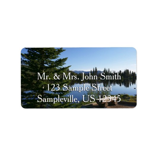 Sprague Lake Uitzicht Etiket (Voorkant)