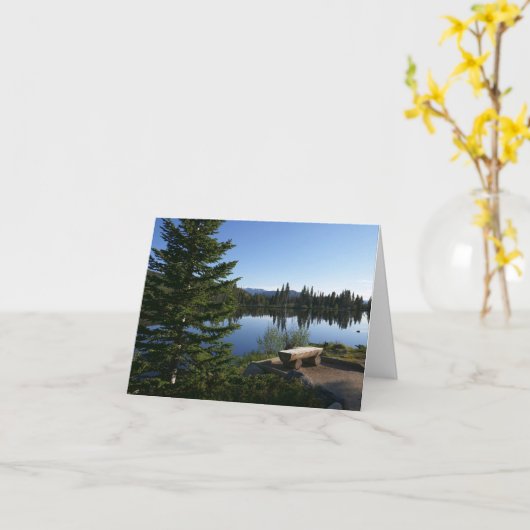 Sprague Lake Uitzicht Kaart (Gele Bloem)